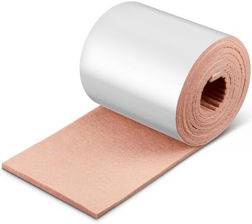 Jecery Adhesive Felt Roll, 1/4" X 6" X 2.5 Yard by Jecery