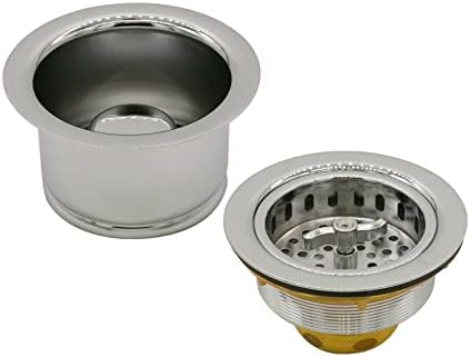 Westbrass CO2195-05 COMBO PACK 3-1/2" Wing Nut Twist Style Large Kitchen Sink by Westbrass