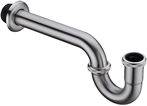 Brass P Trap, 1 1/4 Bathroom Basin Sink Waste Trap Drain Kit - Image 5