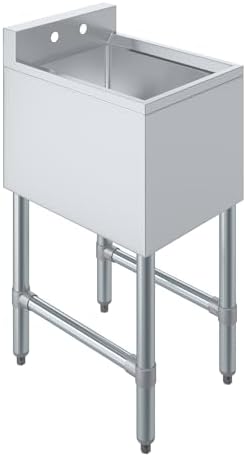 14.5 in. x 19 in. One Compartment Stainless Steel Under bar Sink by AmGood