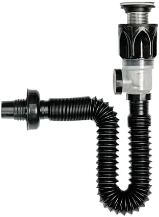 Bathroom Sink Drain Kit with Flexible Expandable P-Trap Sink Drain Pipe Tube - Image 6