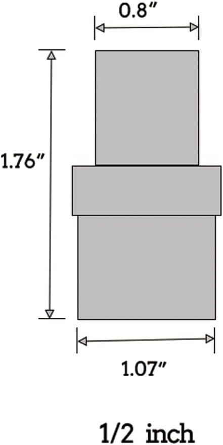 DSY 1/2 inch White SCH40 PVC Adapter Pipe Fittings, Male Thread PVC Pipe - Image 2