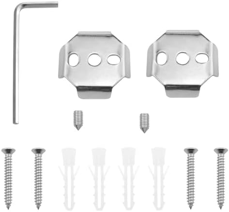 1 Set Towel Bar Mounting Hardware, Stainless Steel Brackets by Xhziy