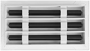 BUILDMART - 12x6 White Modern AC Vent Cover - Decorative Air Vent - Standard - Image 2