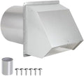 6 Inch Wall Vent Cover, Exterior Wall Vent Hood by JYINCPED