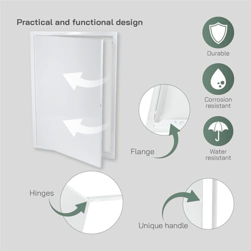 Vent Systems 16'' x 24'' Inch White Metal Access Panel - Image 3