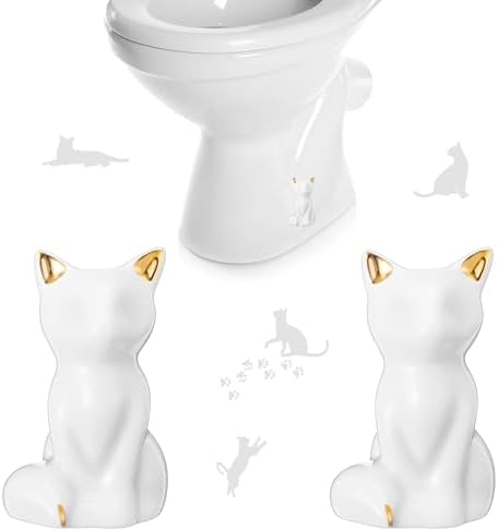 FillTouch Toilet Bolt Covers, Decorative Ceramic Caps by FillTouch