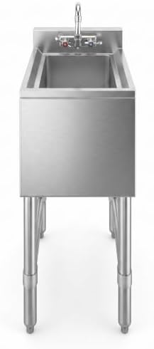 14.5 in. x 19 in. One Compartment Stainless Steel Underbar Sink - Image 2