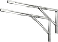 22 Inch Folding Shelf Brackets, 2 Pack Stainless Steel Heavy Duty L Bracket by ANDICEQY