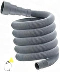 Extension Drain Pipe Strong Steel Rubber Hose Flexible Length Adjustable Washer by Unknown