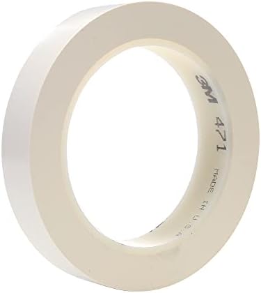 3M Vinyl Tape 471, 1/2 in x 300 yd, 16 Rolls by 3MIndustrial