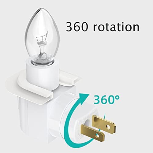 TWDRTDD Plug in Night Light, Adjustable E12 Base Socket Night Light - Image 6