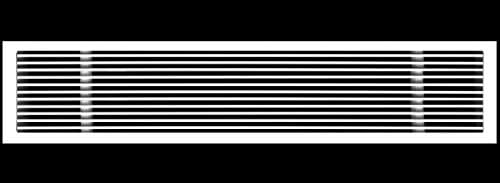 HVAC Premium 48"W X 8"H Linear Aluminum Clip-On Bar Return Air Grille by HVACPremium