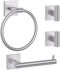 Towel Ring Set 4 Piece Bathroom Hardware Set Includes Towel Ring 2 Towel Hooks by LairuierBathroomHardwareSet