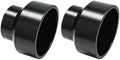 LESSO 2PCS 1-1/2" x 1-1/4"ABS Increaser Reducer Coupling by LESSO