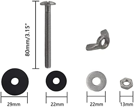 Universal Toilet Tank to Bowl Gasket Repair Kit, Fits 3-Inch 3.5-Inch Flush - Image 5