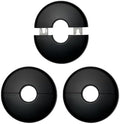 0.86"/22mm Wall Split Flange, Round Black by Heiixiao