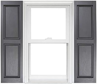 Polaris Homeside Raised Panel Vinyl Shutters 14-1/2in. x 43in. by Polaris
