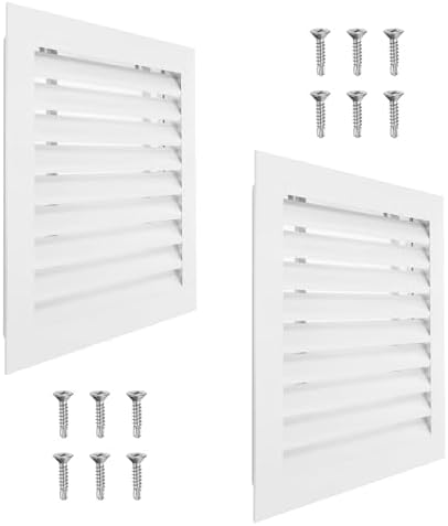 PATIKIL 16 x 16 Inch Gable Vent, 14 x 14 Inch Duct Opening Size by PATIKIL