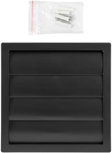 Plastic 6" Black Dryer Vent Cover - Image 7