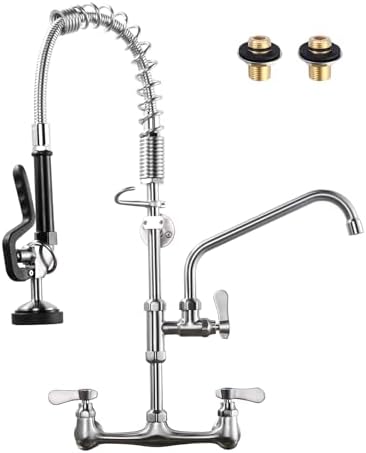 Brushed Nickel Commercial Kitchen Faucet by IVIGA