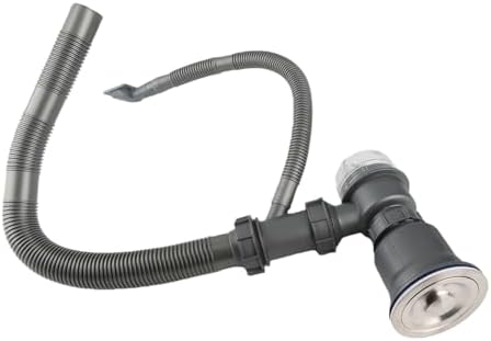 Kitchen Sink Drain Kit, Professional Thickened Odor Prevention Basin Pipe Set by Keenso
