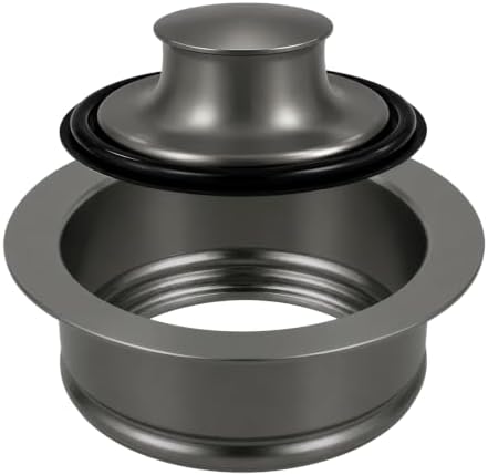Garbage Disposal Flange and Stopper, Gunmetal Black by QruiLanTu