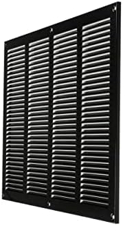 Repa Market Air Vent Cover 16x12 Inch Black Galvanized Steel Louvered Grill - Image 7