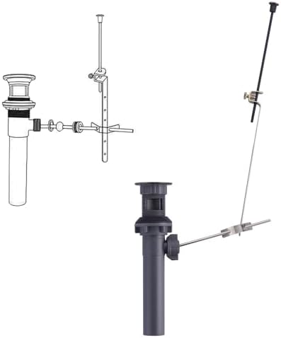 Bathroom Sink Drain with Lift Rod, Oil Rubbed Bronze Sink Drain with Overflow - Image 5