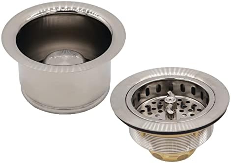 Westbrass CO2195-20 Combo Pack 3-1/2" Wing Nut Twist Style Large Kitchen Sink by Westbrass