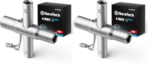 DURATECH 4 Way Sillcock Key, for Valve, and Spigots by DURATECH