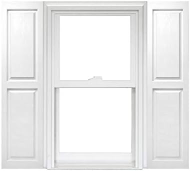 Polaris Homeside Raised Panel Vinyl Shutters 14-1/2in. x 35in. by Polaris