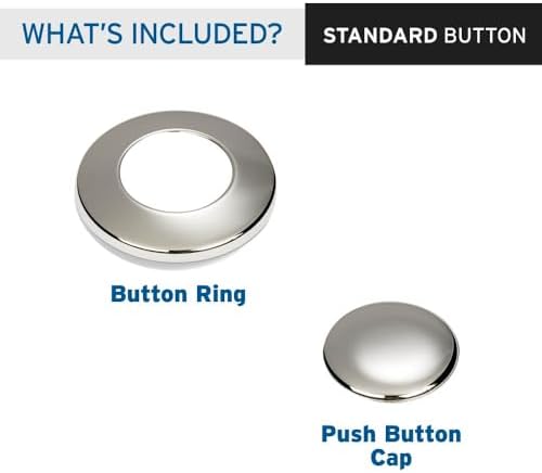 INSINKERATOR Air Switch Sink Top Decorative Button, Polished Nickel - Image 2
