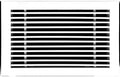 HVAC Premium 12"W X 8"H Linear Aluminum Clip-On Bar Return Air Grille by HVACPremium