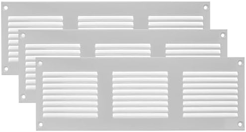 Vent Systems 12" x 4" Inch White Metal Vent Cover by VentSystems