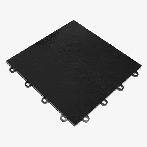 Flooring Inc's 3/8" Thick Interlocking Lightweight Plastic Practice Dance Floor - Image 5