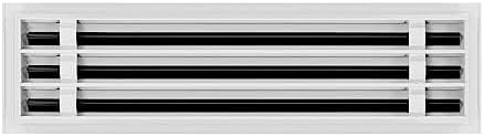 BUILDMART - 22x6 White Modern AC Vent Cover - Decorative Air Vent - Standard - Image 2