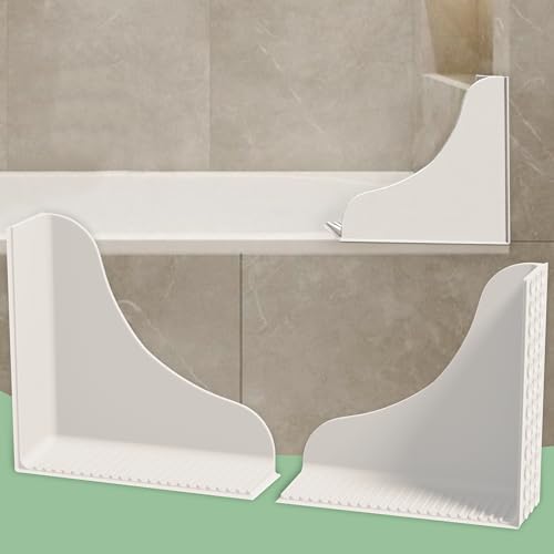 No-Adhesive 2-Pack All-Silicone Shower Splash Guard by Roslim