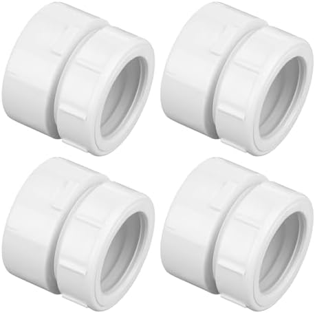 Sivak 4 Pack 1-1/2 to 1-1/4 PVC DWV Female Trap Adapter Drain Line Adapter by Sivak