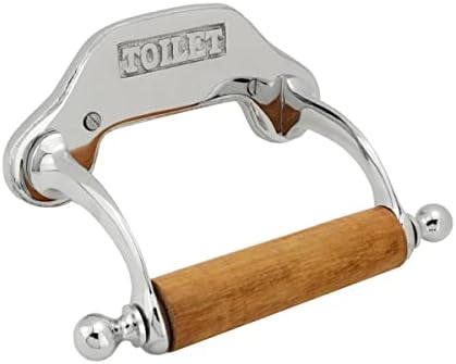 Stylish Wall Mount Toilet Paper Holder 6.5" W Chrome Plated Solid Brass Easy by RenovatorsSupplyManufacturing