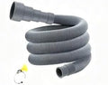 Extension Drain Pipe Strong Steel Rubber Hose Flexible Length Adjustable Washer by Unknown