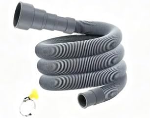 Extension Drain Pipe Strong Steel Rubber Hose Flexible Length Adjustable Washer by Unknown