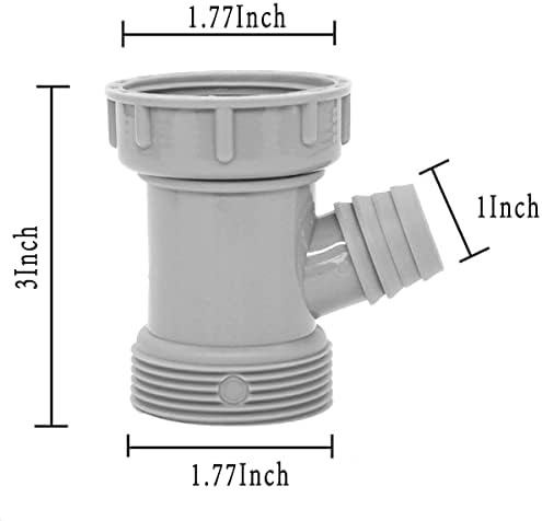 Kitchen Sink Drain Pipe Adapter Wye, Y-Shaped Strainer Connector Waste Outlet - Image 2