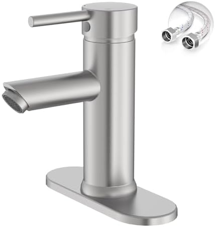 Bathroom Faucet for 1 or 3 Holes, Brushed Nickel by Greenspring