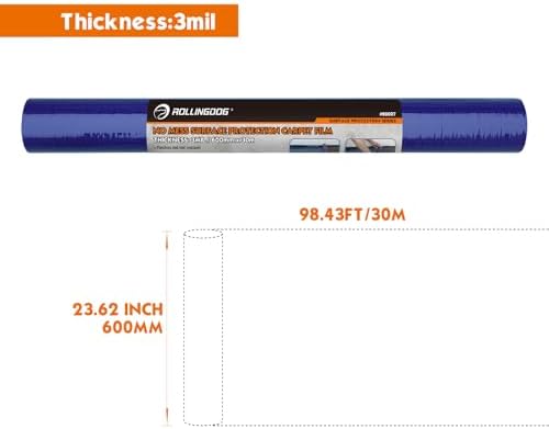 ROLLINGDOG Carpet Protection Film Plastic Protective Film - Image 2
