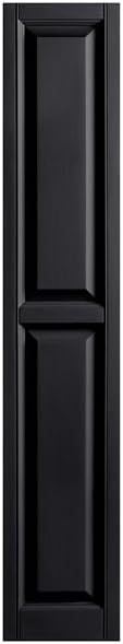 Homeside Raised Panel Vinyl Shutter 1 Pair 14-1/2in. x 55in. 033 Blue - Image 4