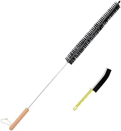 Dryer Vent Cleaner Kit, Refrigerator Coil Brush & Crevice Cleaning Brush by BRUSHFAMILY