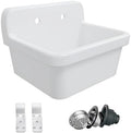 Eridanus 24" Utility Sink, Wall Mount Farmhouse Laundry Sinks by ERIDANUS