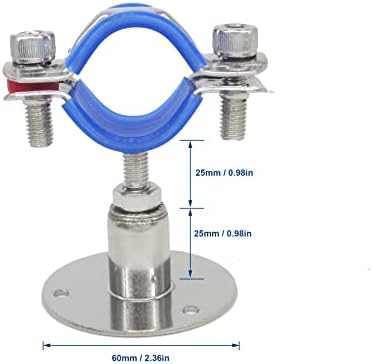 Stainless Steel Adjustable Pipe Clamp Bracket - Image 2