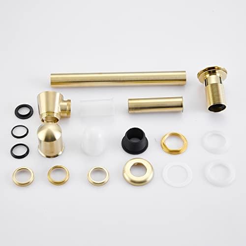 Bathroom Sink Stopper Bottle P Trap, Brass Core 1-1/4 inch Slip Inlet Drain - Image 6